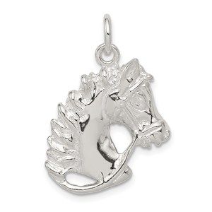 925 Sterling Silver Equestrian Fine Jewelry Horse Necklace Charm Pendant